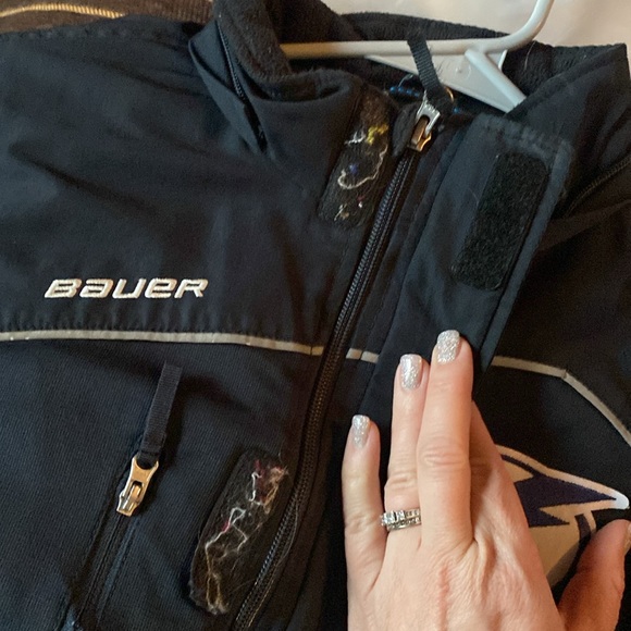 Bauer winter jacket without hood with Tampa Bay lightning patch. Used. - Picture 7 of 10